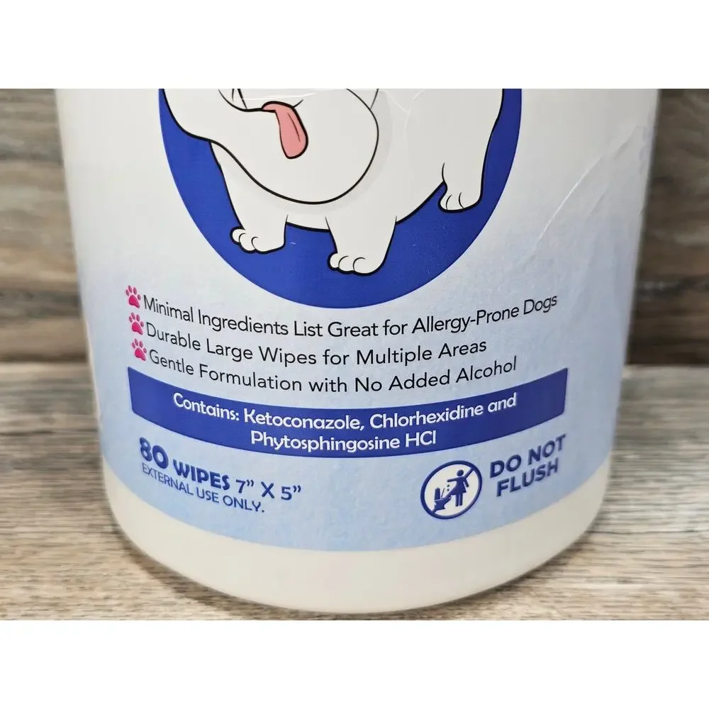 Squishface Wrinkle Wipes for Dog Wrinkles 80-Count Wipes 5